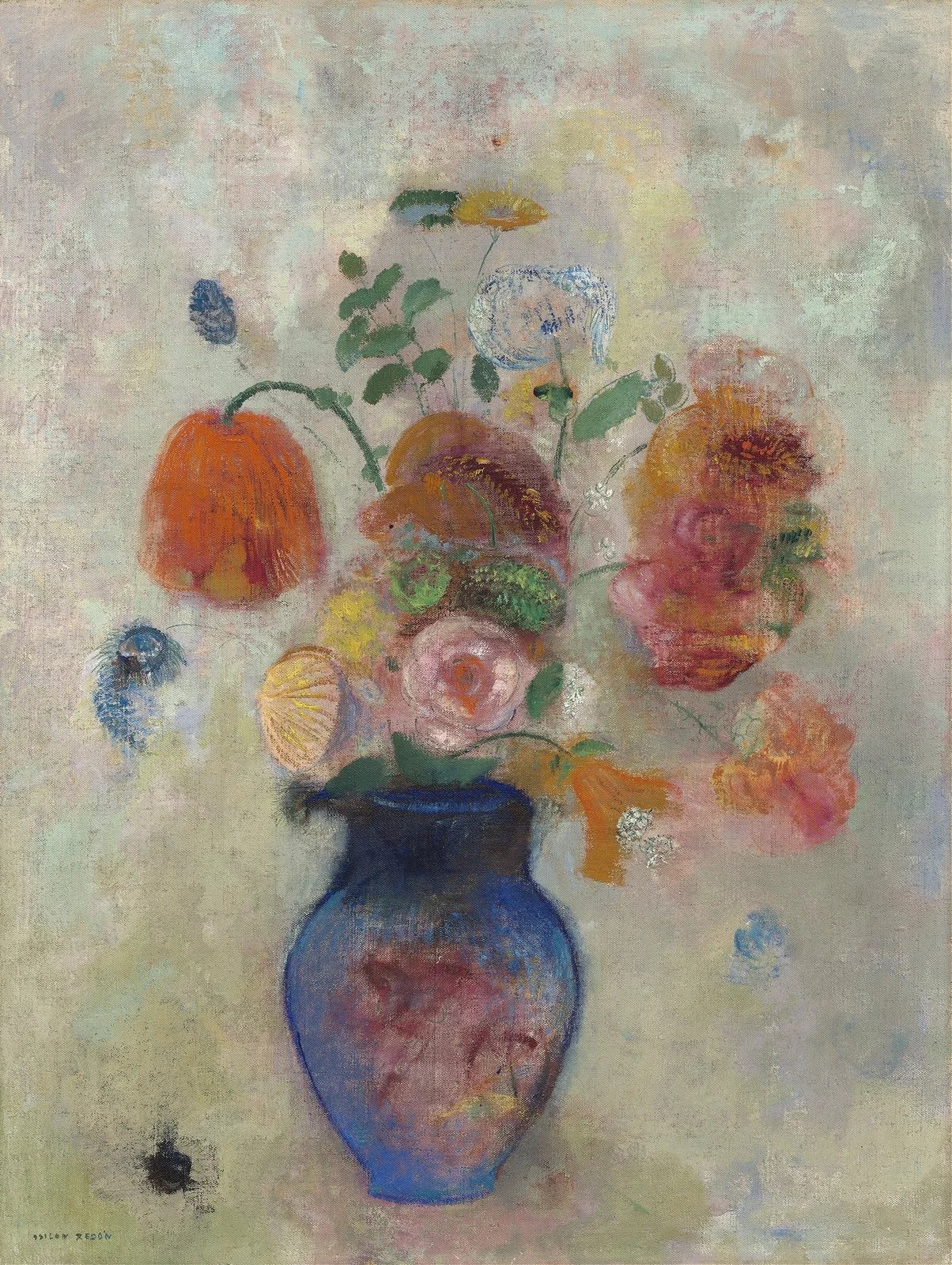 Large Vase with Flowers av Odilon Redon