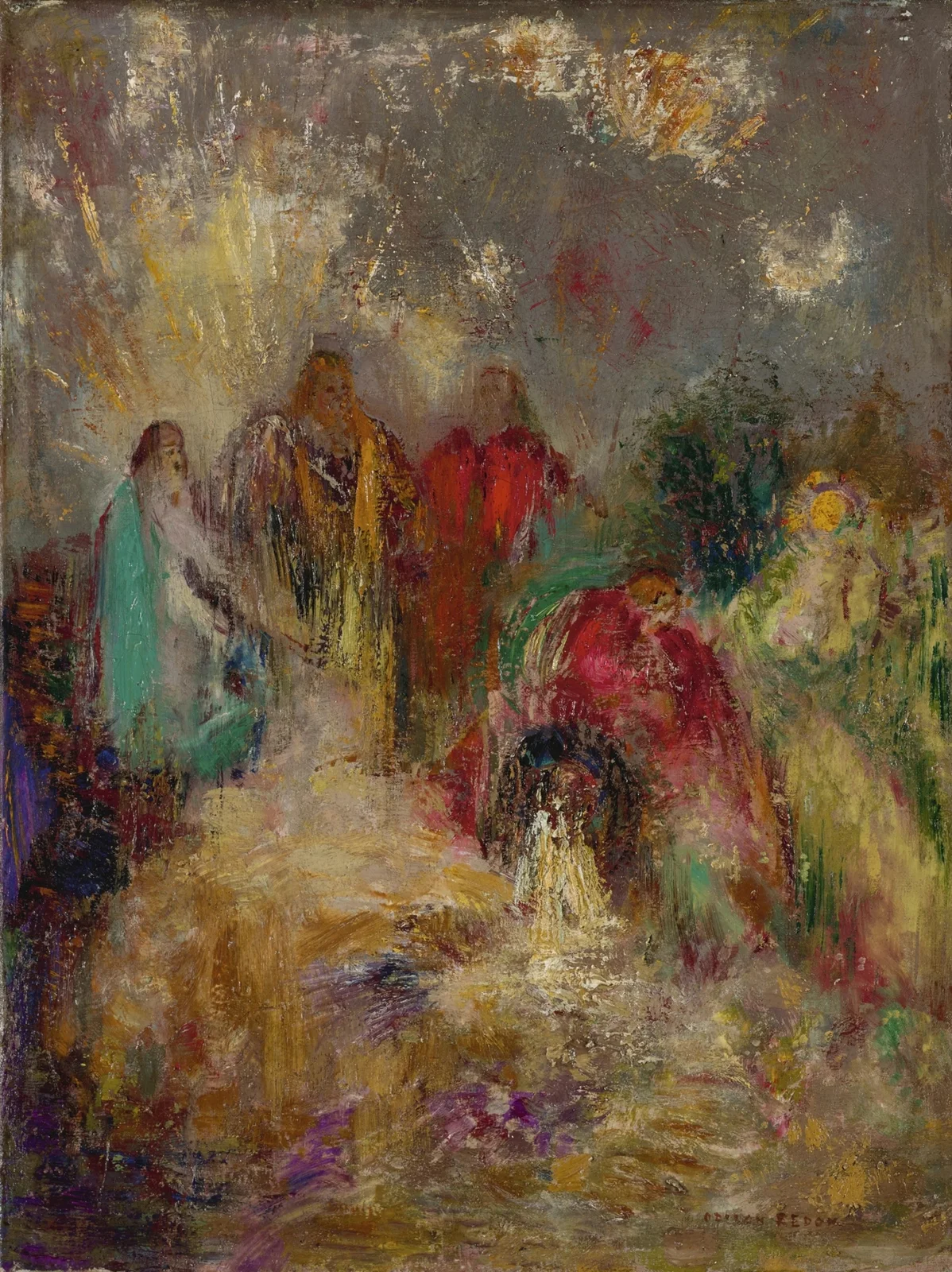 Le Christ et ses disciples av Odilon Redon