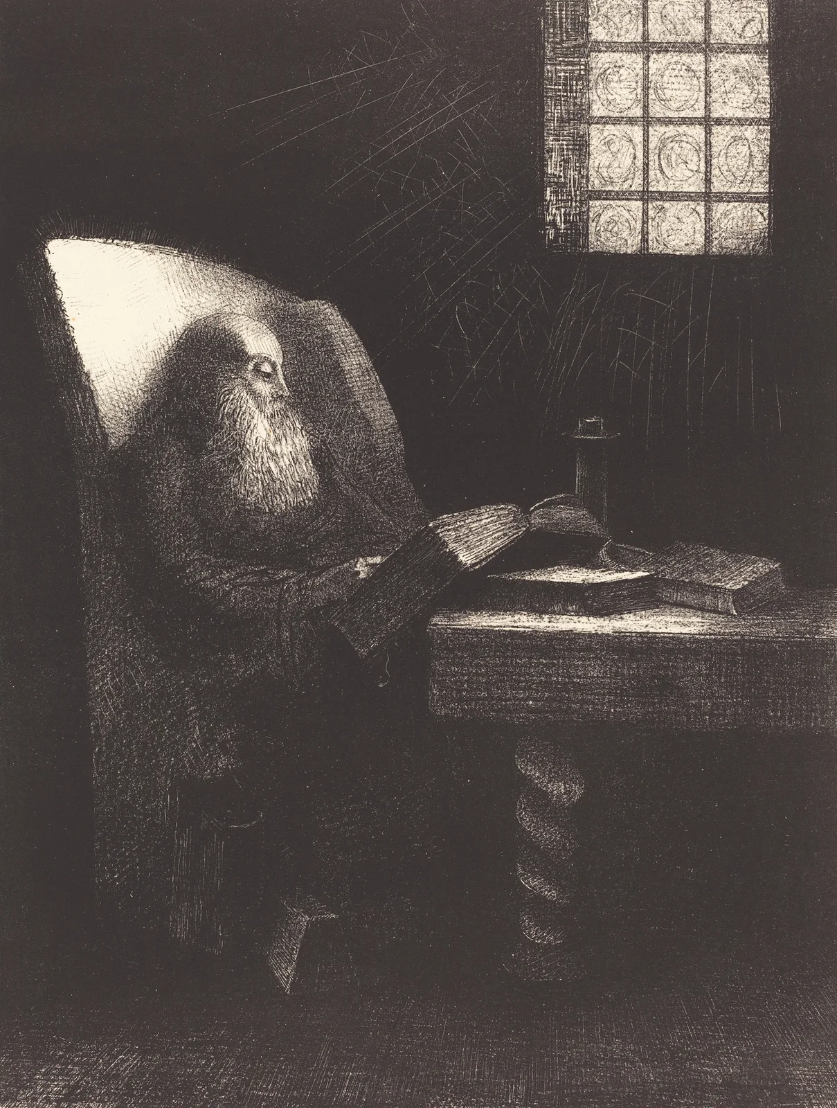 Le Liseur (The reader) av Odilon Redon