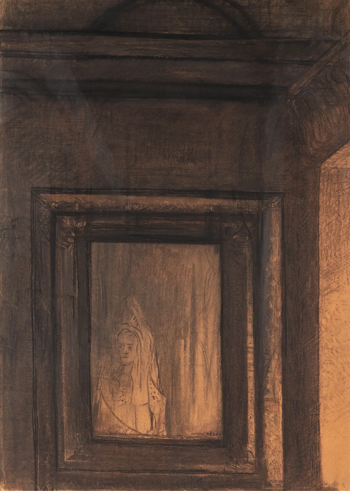Le Miroir hanté av Odilon Redon