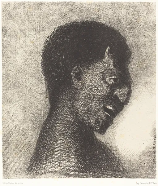 Le Satyre au cynique sourire (The Satyr with the cynical smile) av Odilon Redon