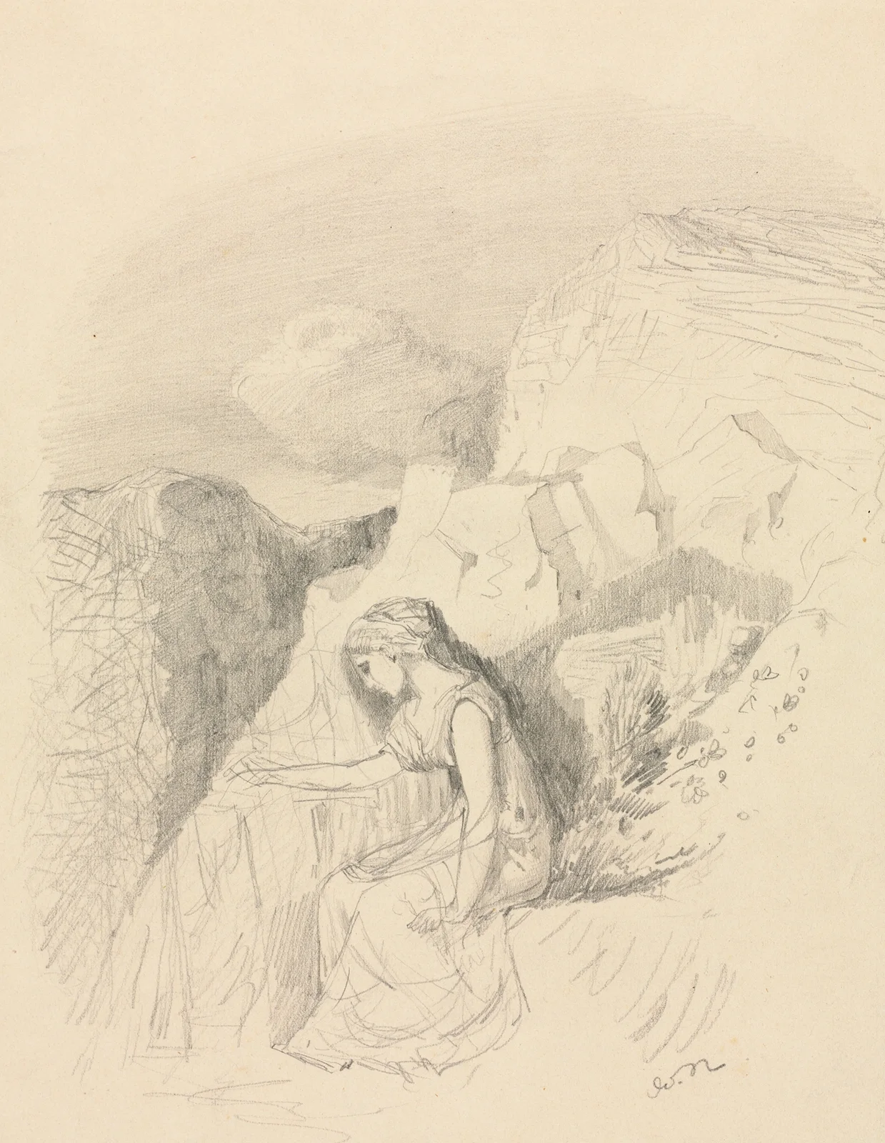 Melancholy av Odilon Redon