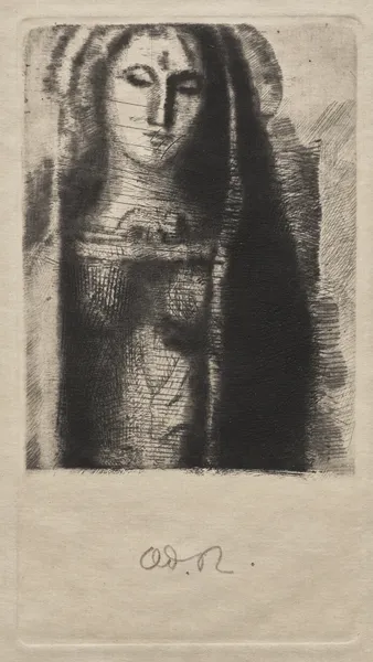 Princess Maleine (The Little Madonna) av Odilon Redon