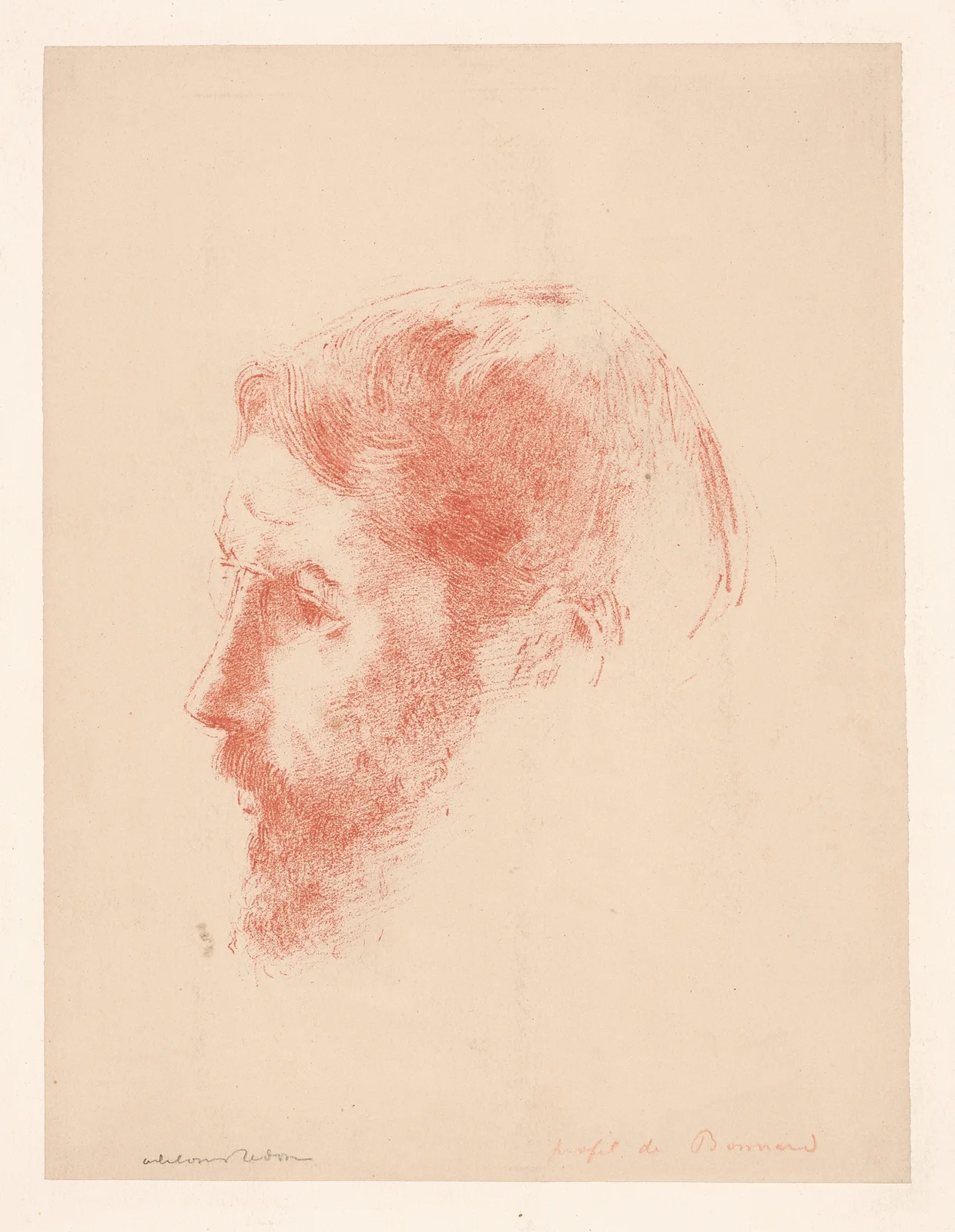 Profile of Bonnard av Odilon Redon