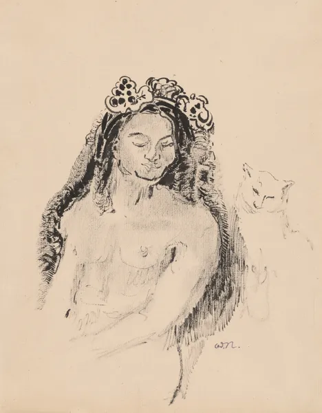 The Queen of Sheba (La Reine de Saba) av Odilon Redon
