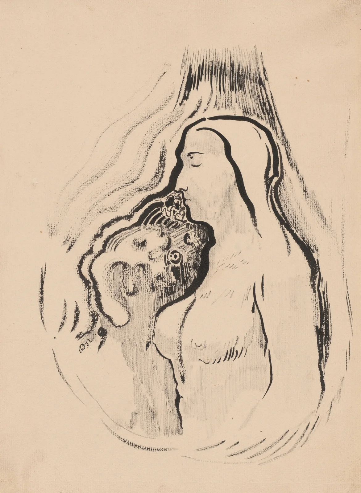 The Shadow (L’Ombre) av Odilon Redon