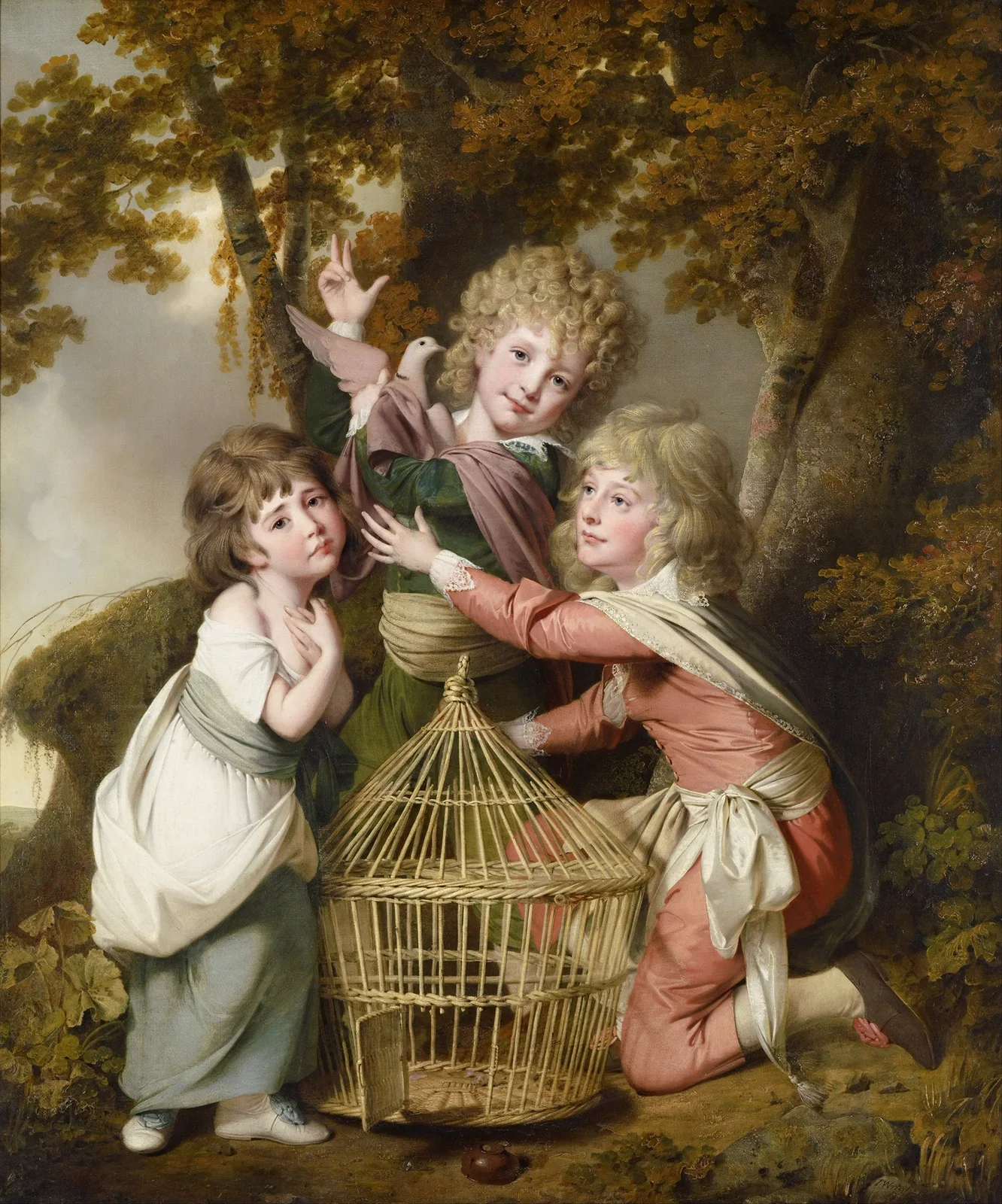 The Synnot Children av Joseph Wright of Derby