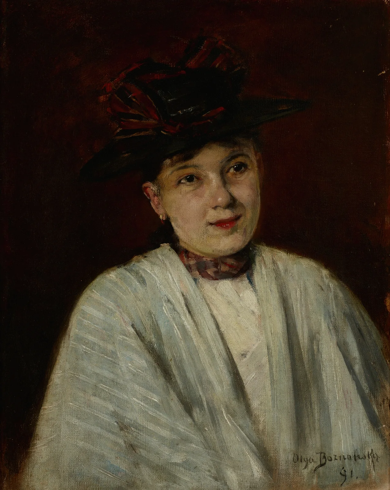 Joyful Baśka av Olga Boznanska