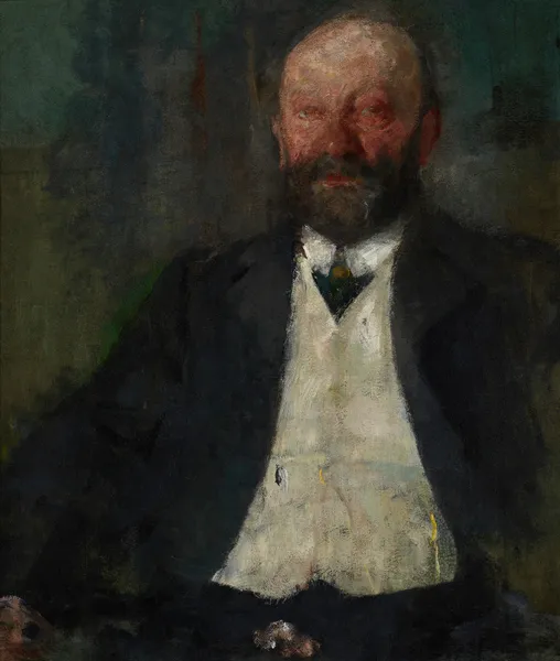 Portrait of Adam Nowina Boznański, Artist’s Father av Olga Boznanska