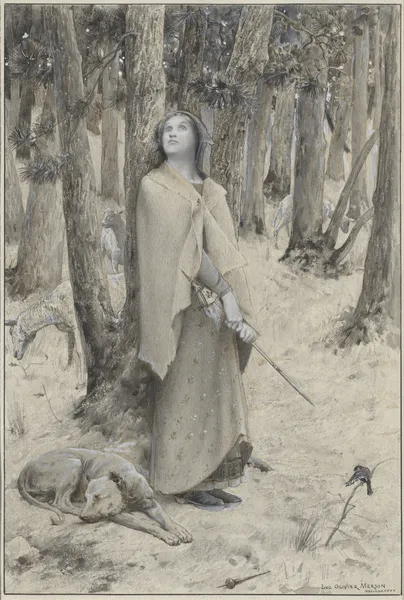 Joan of Arc Hearing the Voices av Luc-Olivier Merson