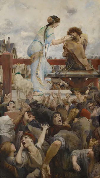 Une larme pour une goutte d’eau (Notre-Dame de Paris), 1903 av Luc-Olivier Merson