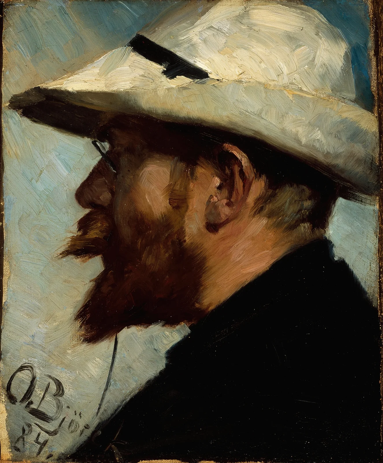 Porträtt av P.S. Krøyer av Oscar Björck