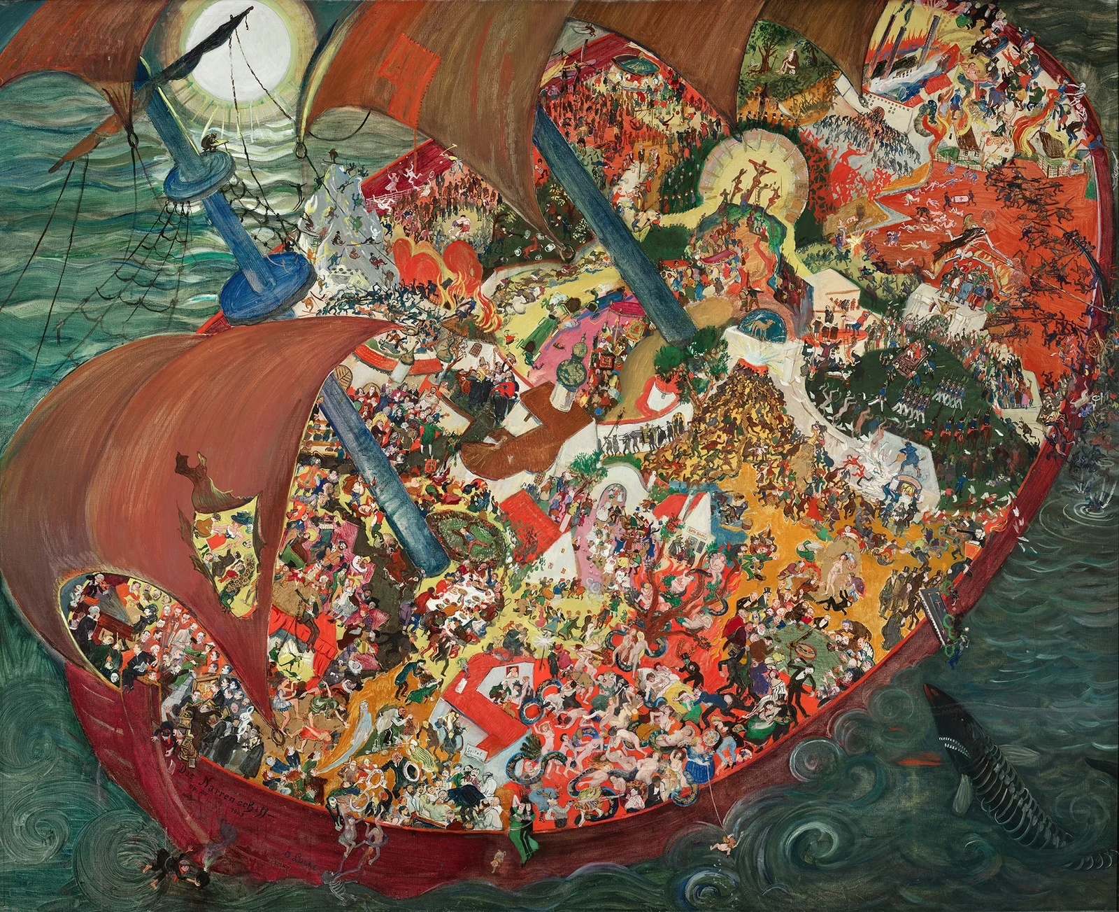Das Narrenschiff av Oskar Laske
