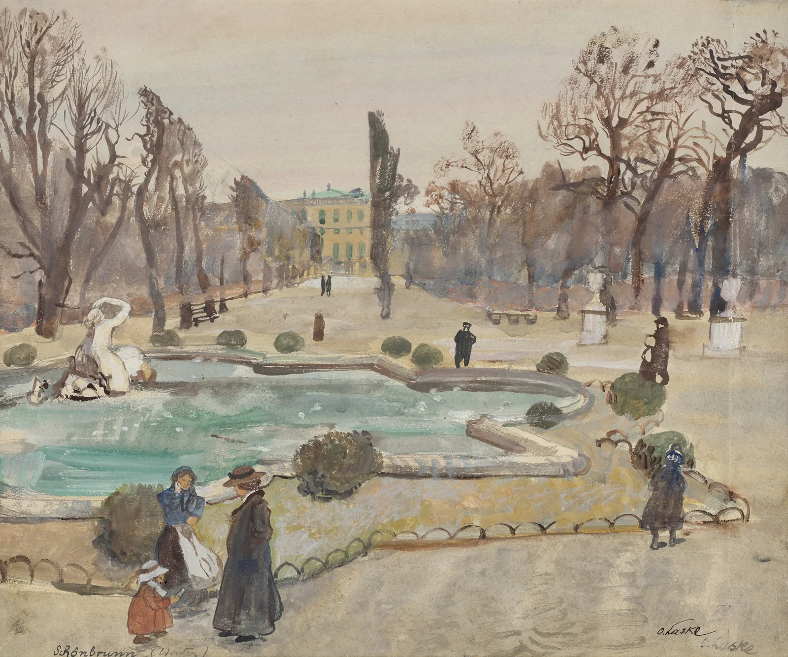 Schönbrunn (Winter) av Oskar Laske