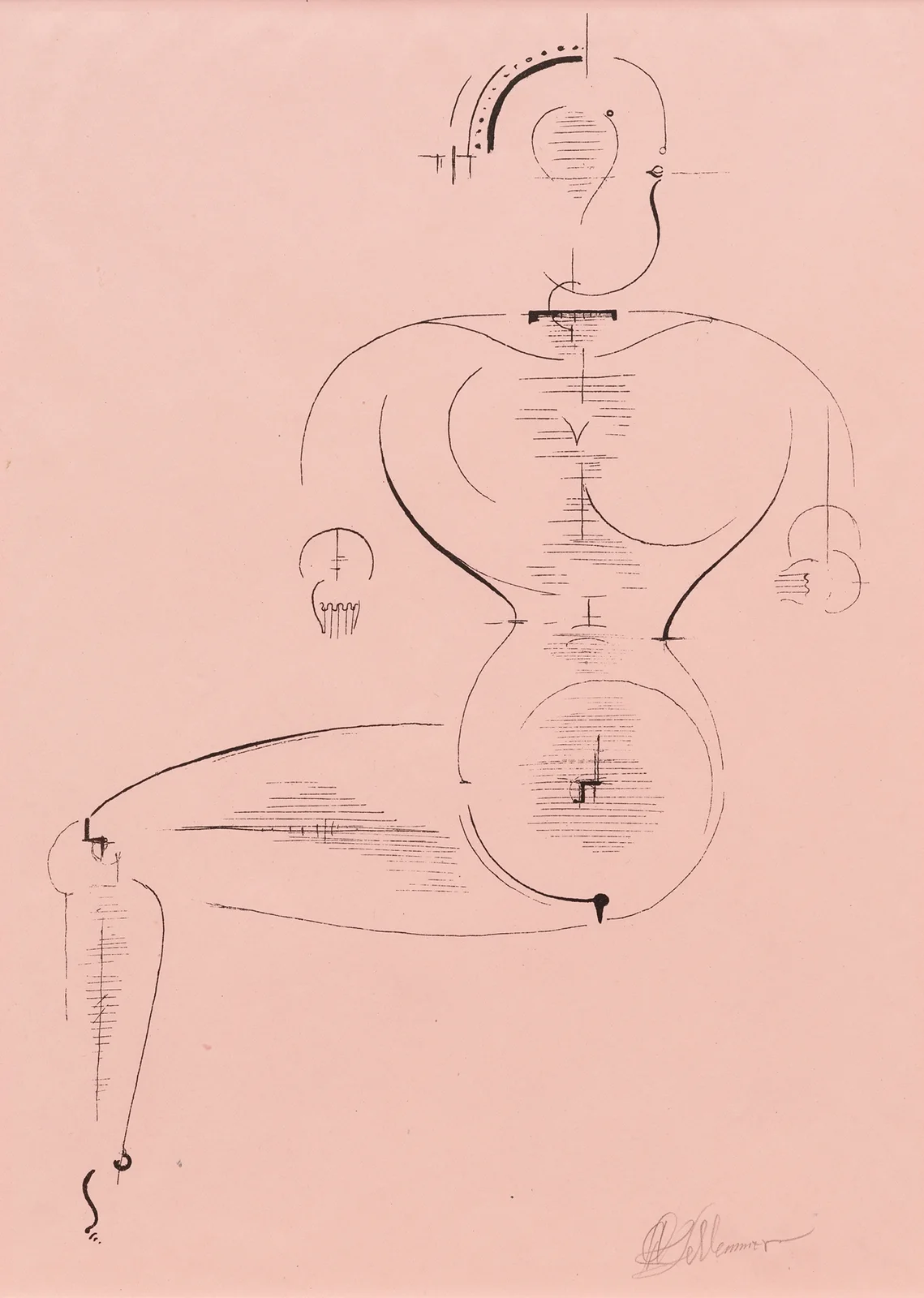 Figure H 2 (Figur H 2) av Oskar Schlemmer