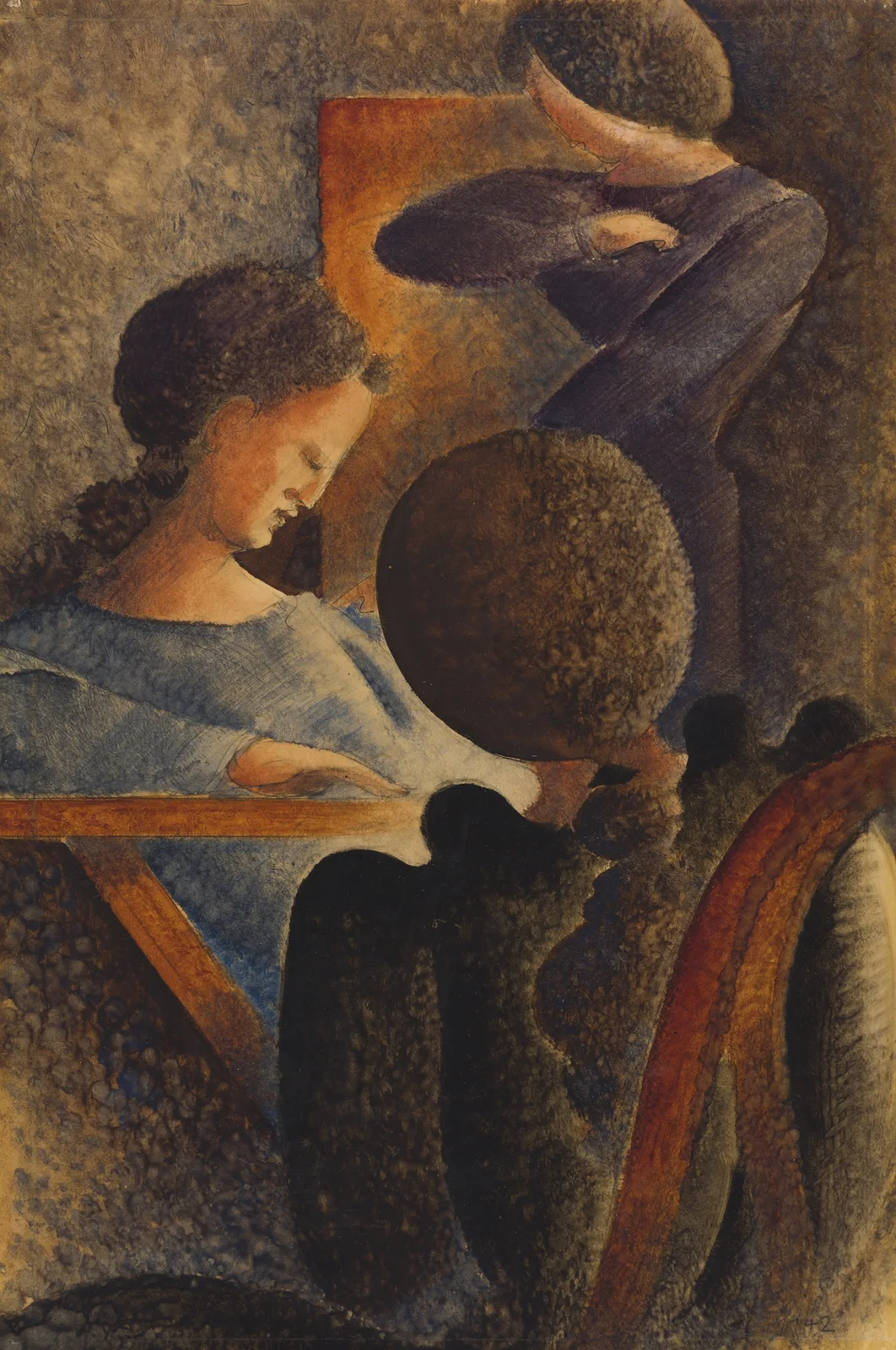 Sedentary Group av Oskar Schlemmer
