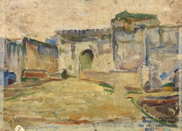 Street Scene, Tangier (Crenelated Architecture), 1910 – nr 2 av Henry Ossawa Tanner