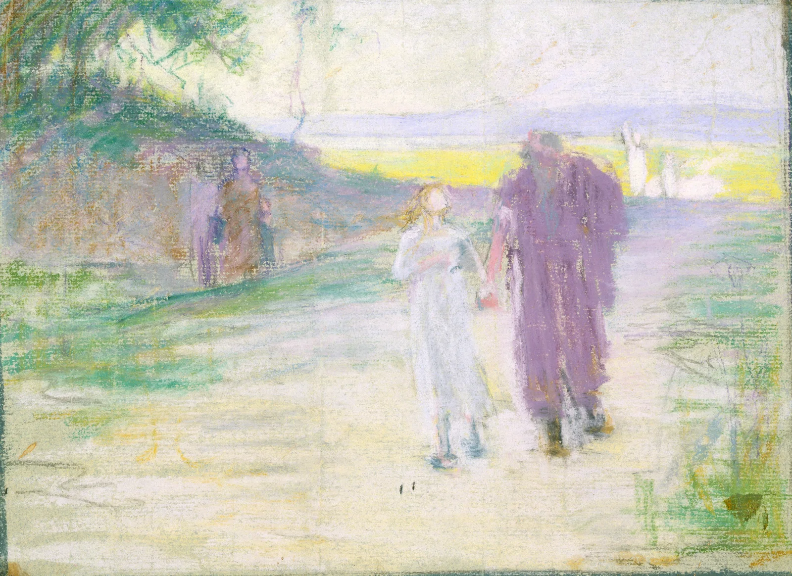 Study for Flight to Egypt av Henry Ossawa Tanner