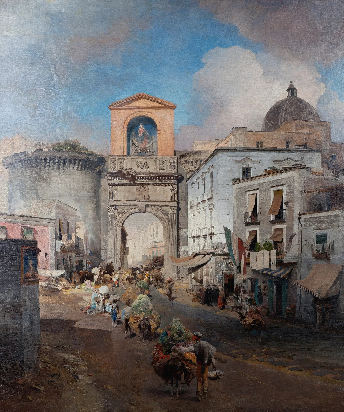 Going To Market av Oswald Achenbach