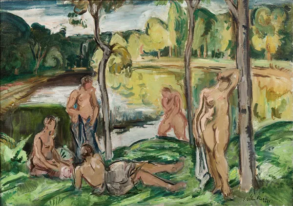 Baigneuses sur la Rance av Emile Othon Friesz