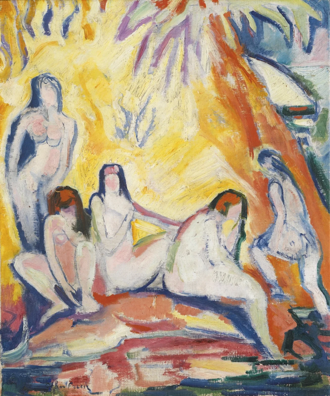 Baigneuses av Emile Othon Friesz
