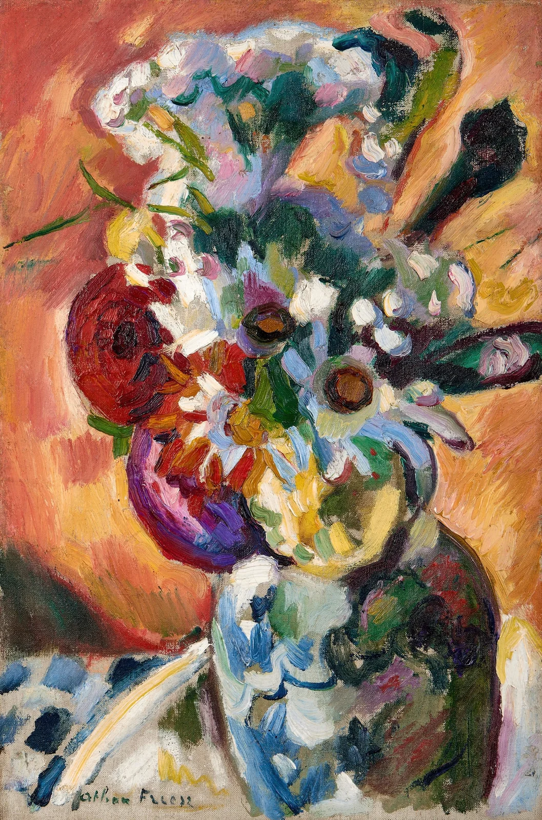 Bouquet de fleurs av Emile Othon Friesz