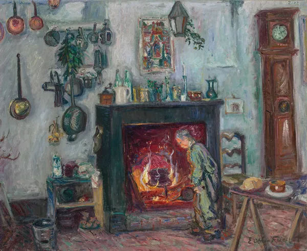 Intérieur, Paris av Emile Othon Friesz