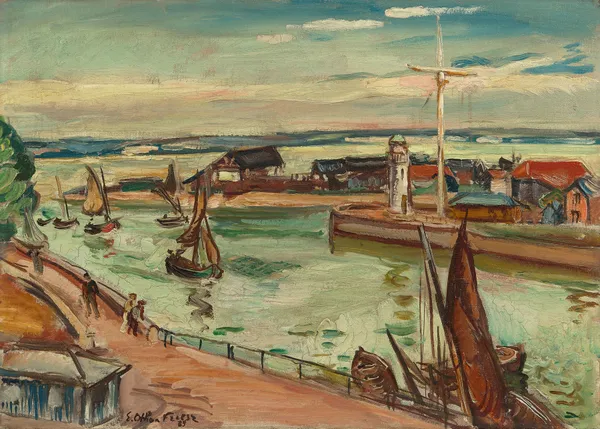 Sortie de port à Honfleur av Emile Othon Friesz