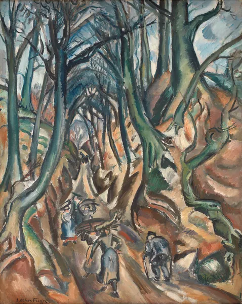 The Sunken Road in Winter av Emile Othon Friesz