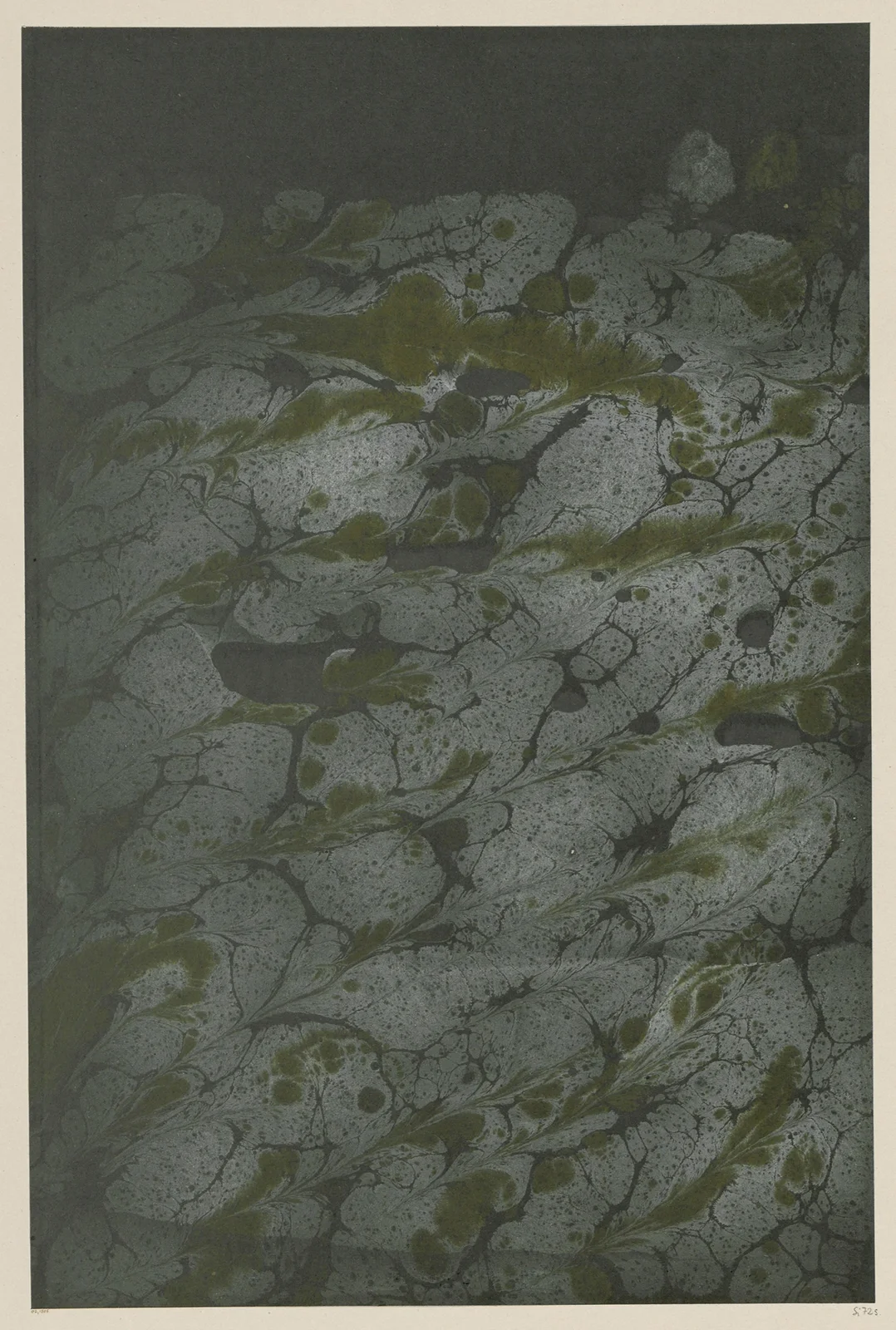 Marmorpapier, 1894 – nr 12 av Otto Eckmann