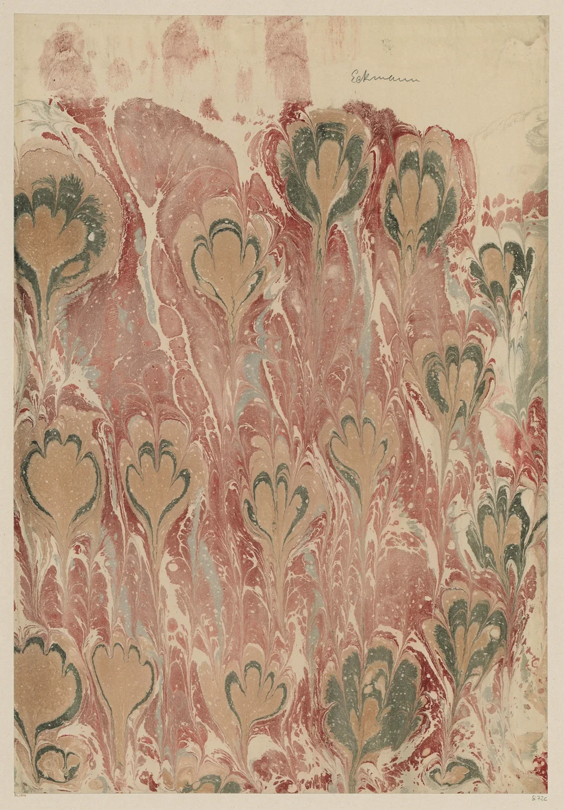 Marmorpapier, 1894 – nr 6 av Otto Eckmann