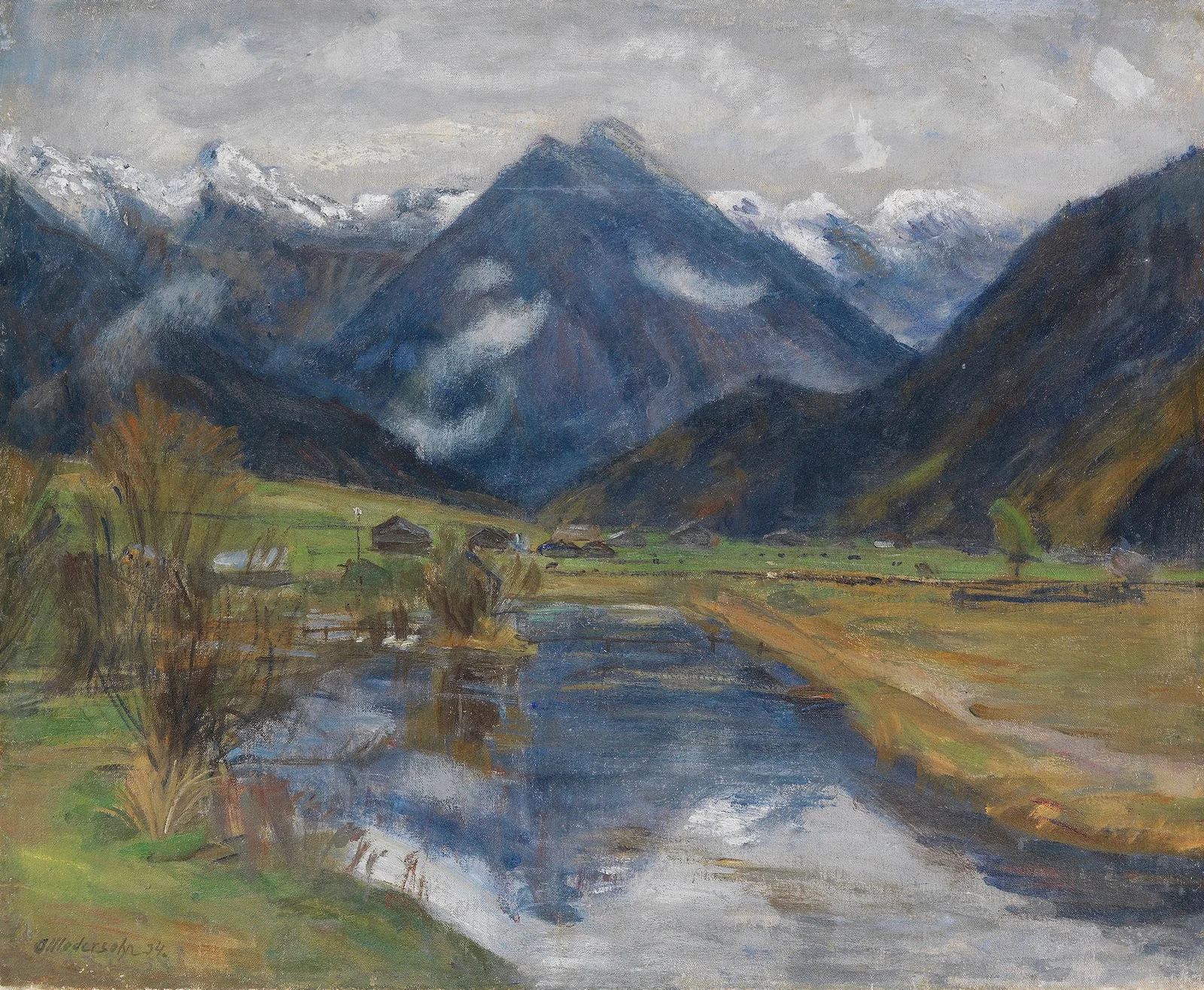 Hinterstein vom Wasser av Otto Modersohn