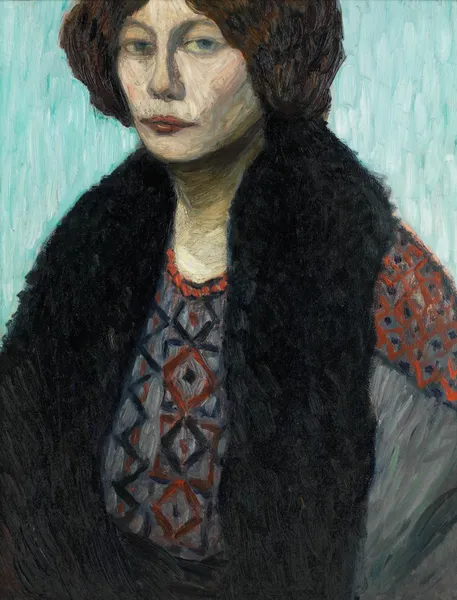 Portrait Louise Modersohn-Breling av Otto Modersohn