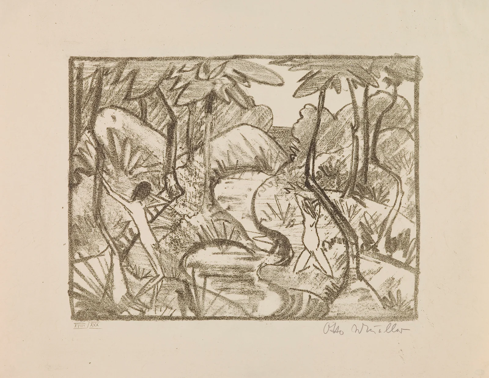 Forest Landscape av Otto Mueller
