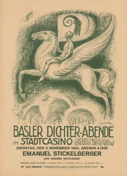 Basler Dichter-Abende im Stadtcasino – Emanuel Stickelberger av Otto Plattner