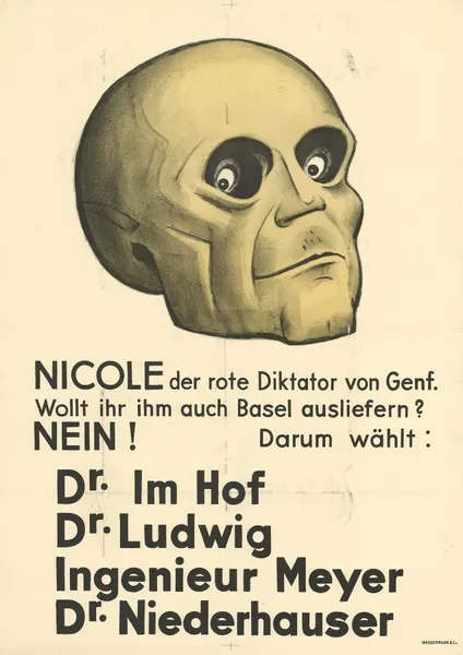 Nicole der rote Diktator von Genf. Wollt ihr ihm auch Basel ausliefern av Otto Plattner
