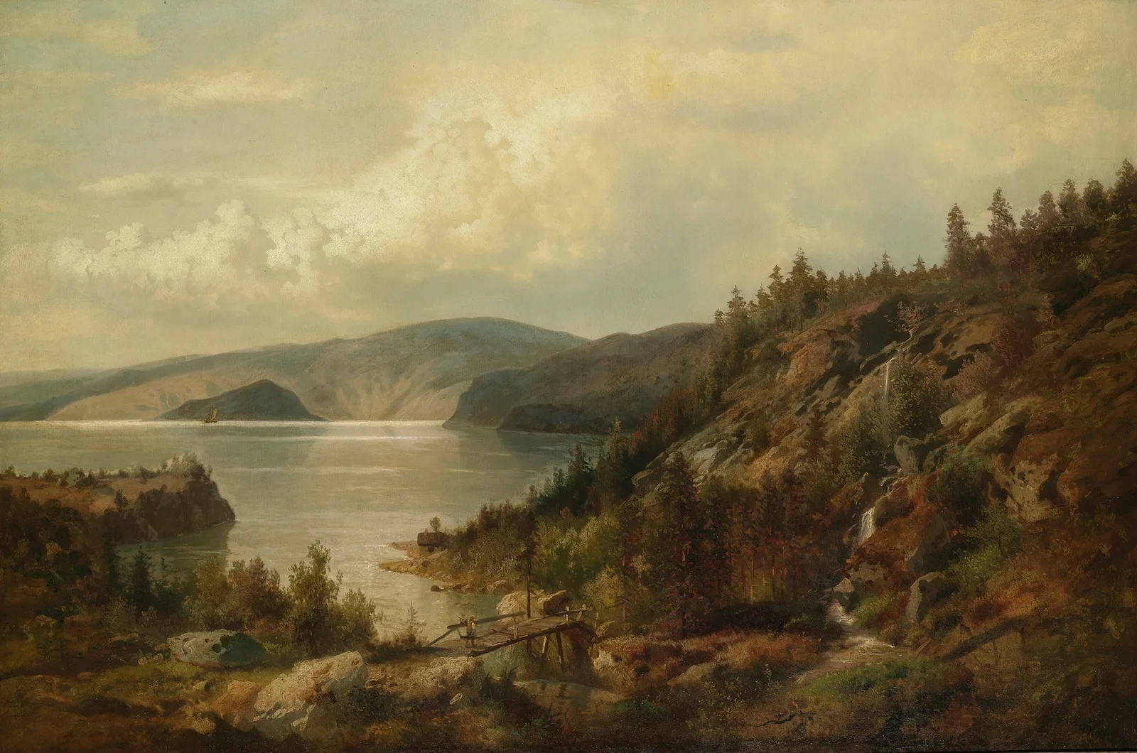 The Old Bridge av Hermann Ottomar Herzog