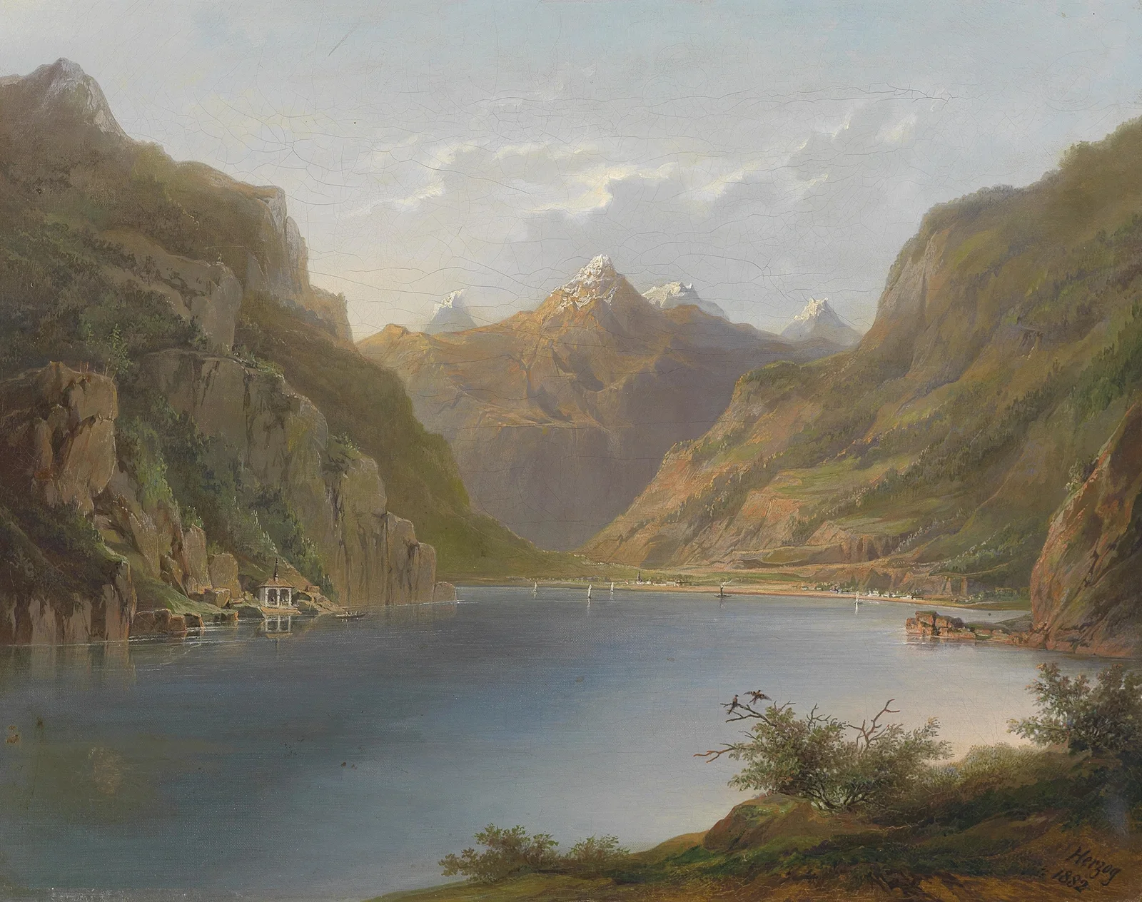 Vierwaldstättersee av Hermann Ottomar Herzog