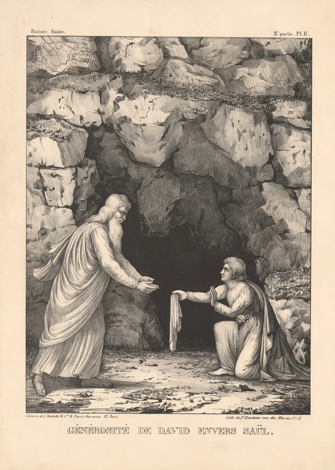 Generosite de David envers Saul av P. Bineteau