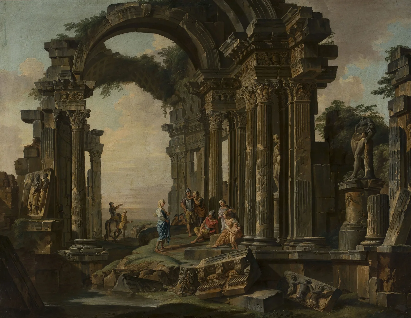 Roman ruins – nr 1 av Giovanni Paolo Panini