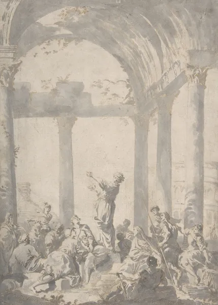 Saint Paul Preaching in Athens av Giovanni Paolo Panini