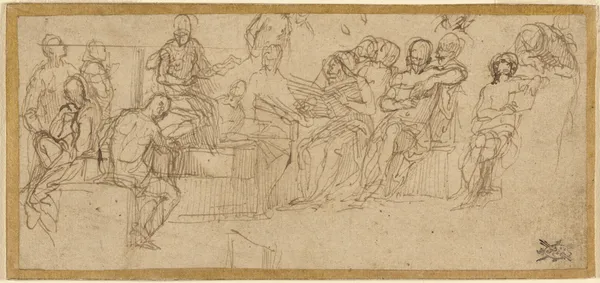 Christ Preaching in the Temple av Paolo Veronese