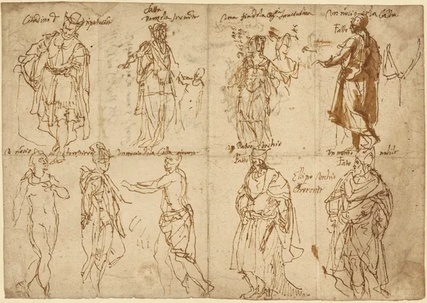 Costume Studies for Sophocles’ ‘Oedipus Tyrannus’ av Paolo Veronese