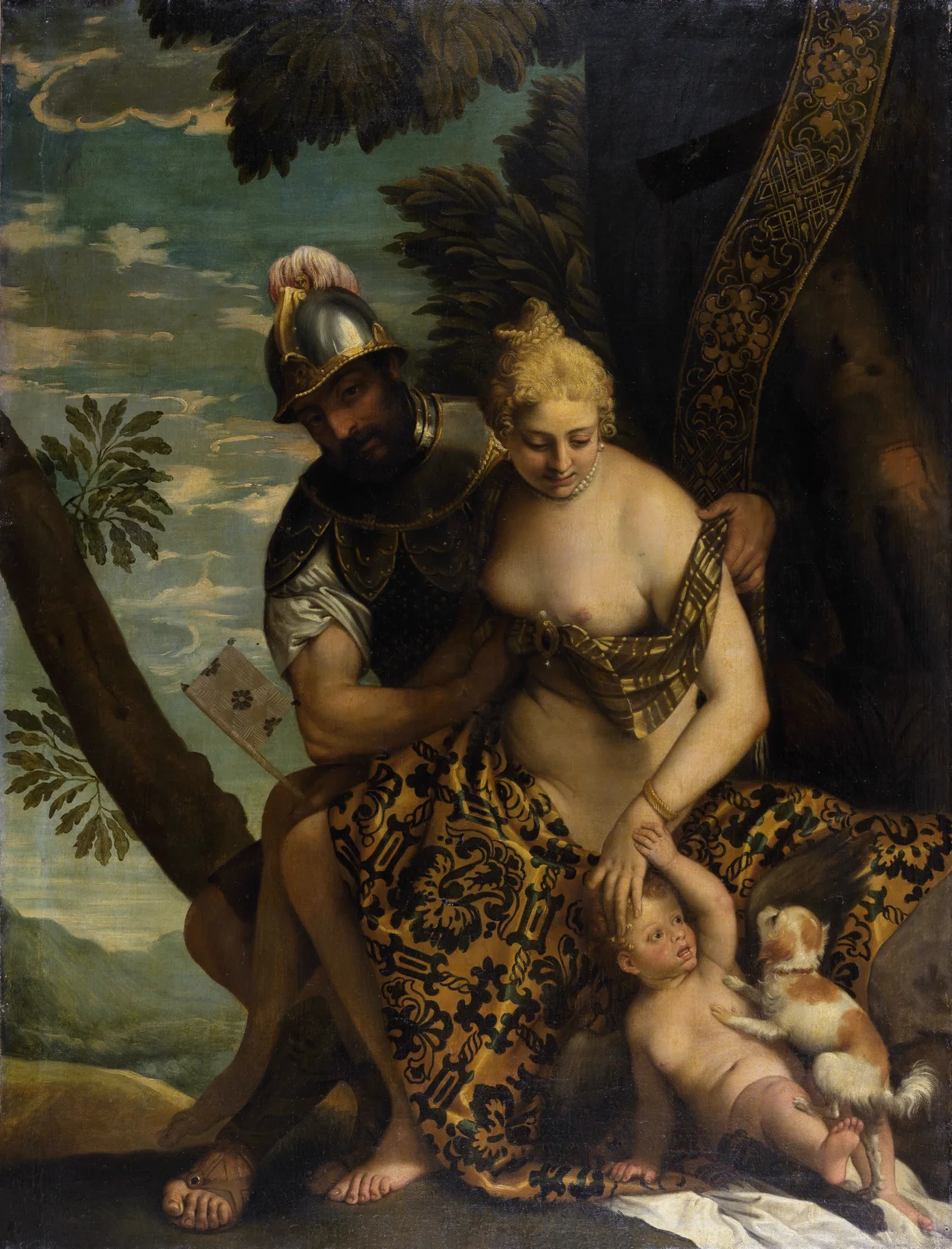 Mars and Venus av Paolo Veronese
