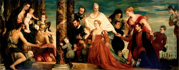 The Madonna of the Cuccina Family av Paolo Veronese