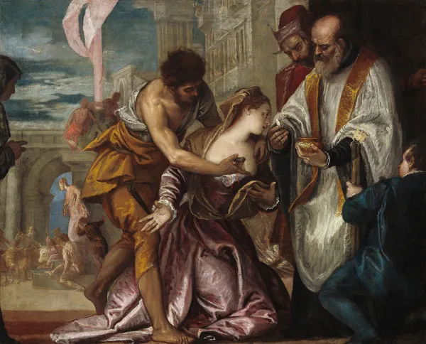 The Martyrdom and Last Communion of Saint Lucy av Paolo Veronese