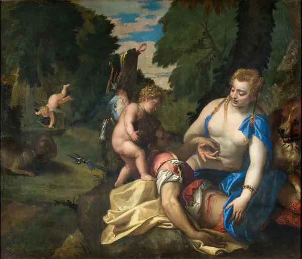 Venus Mourning Adonis av Paolo Veronese