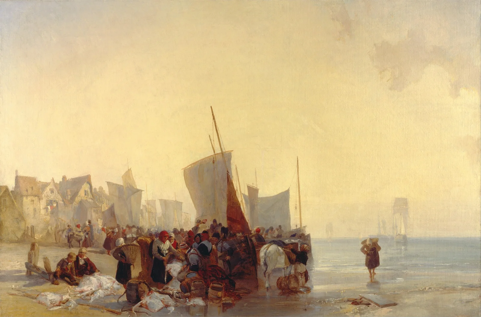 Fishmarket av Richard Parkes Bonington