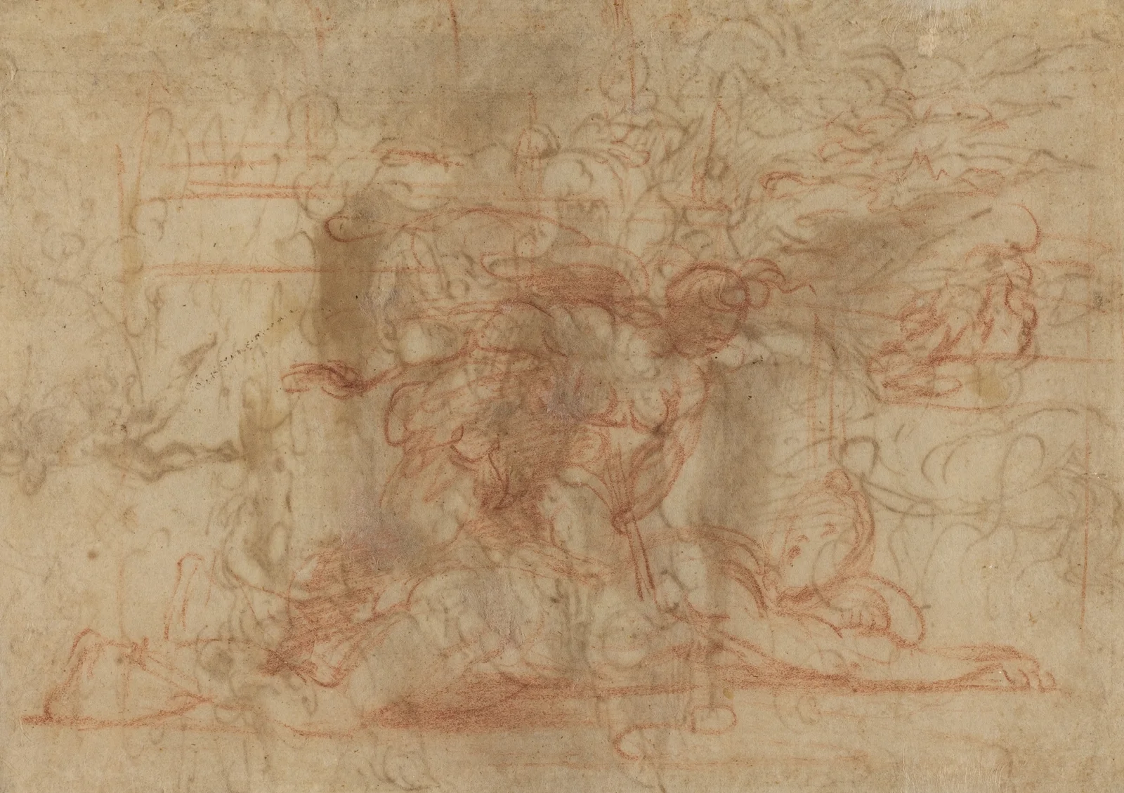 Jael and Cisera (verso) av Parmigianino