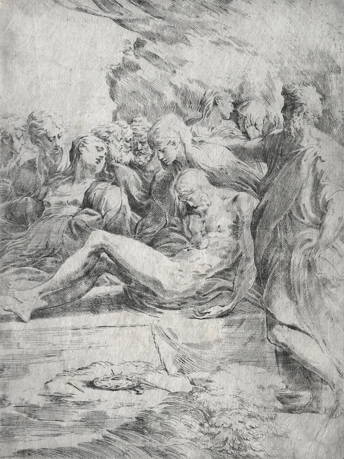 The Entombment av Parmigianino
